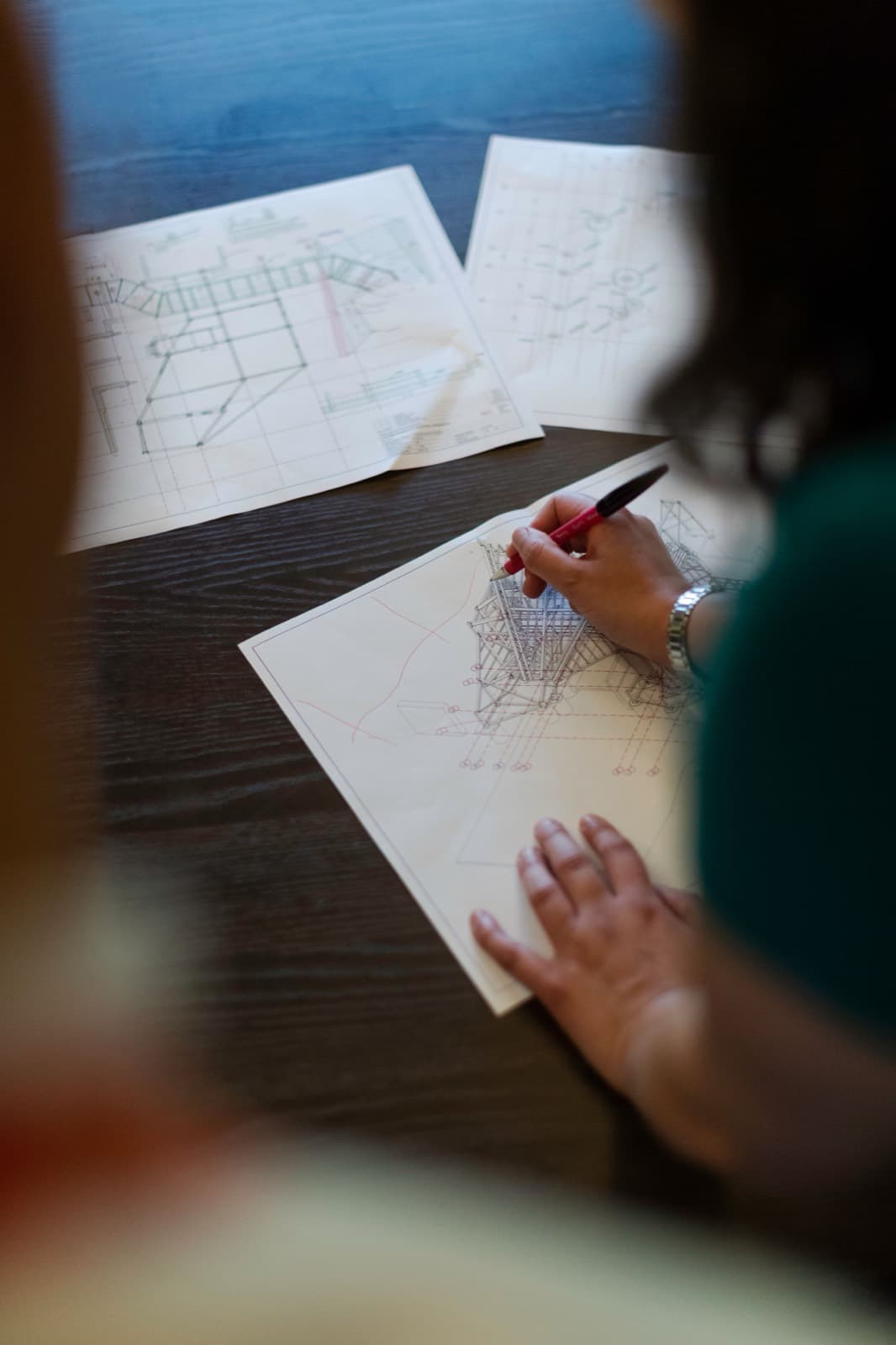 iLex Projects engineer marking up structural drawings